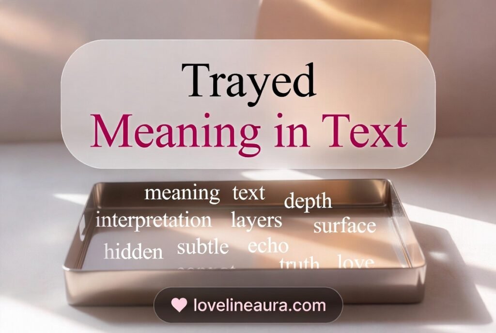 Trayed Meaning in Text