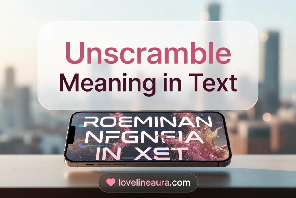 Unscramble Meaning in Text