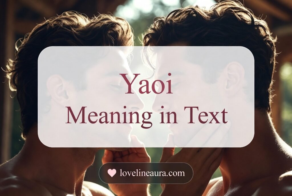 Yaoi Meaning in Text